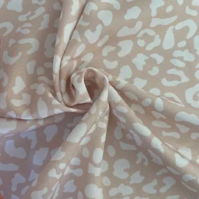 Stretch Woven - Blush Leopard - 52" Pre-Cut