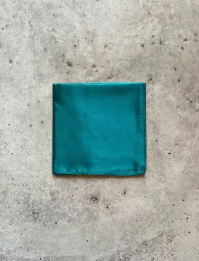 Teal Silk Pocket Square