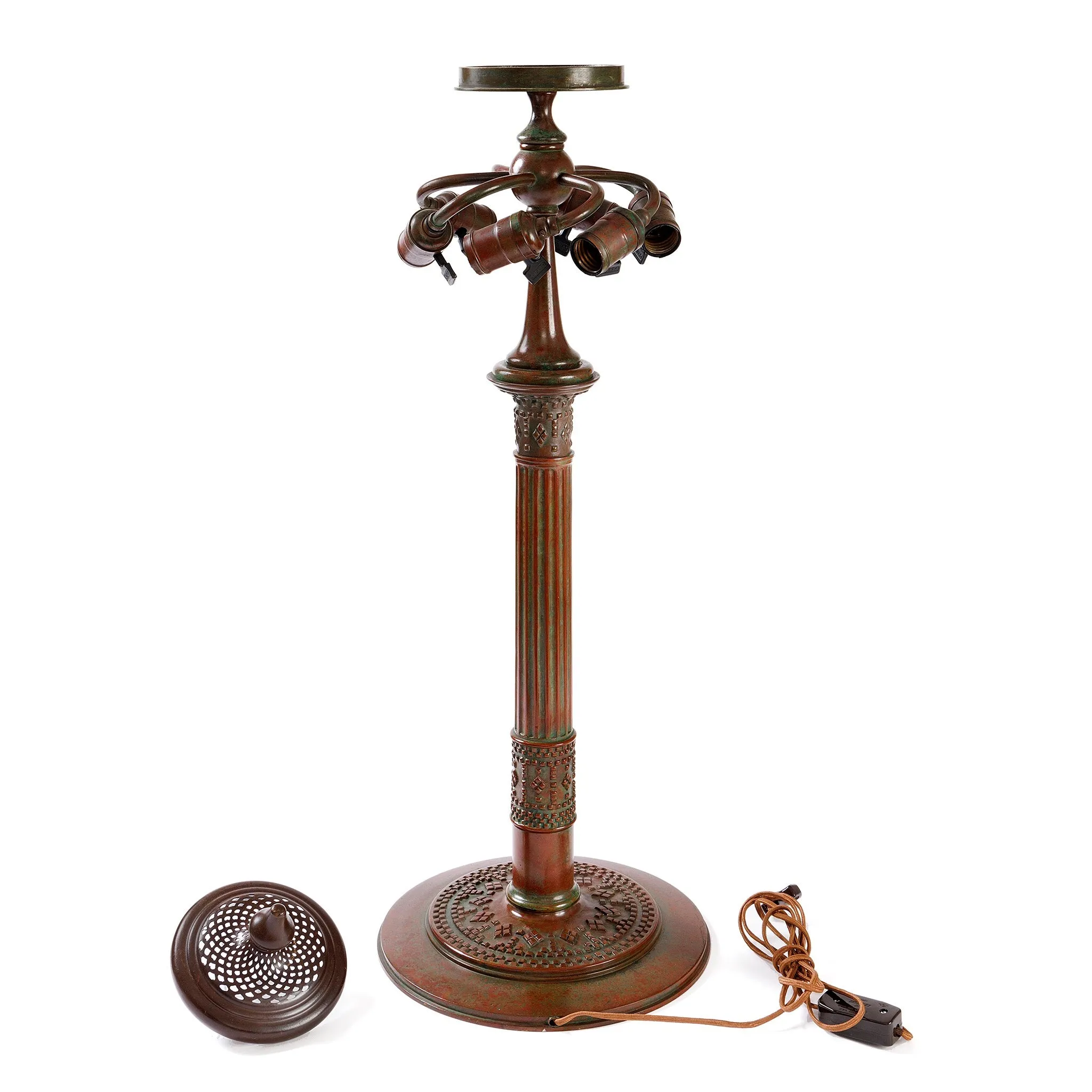 Tiffany Studios New York "Belted Turtleback" Table Lamp