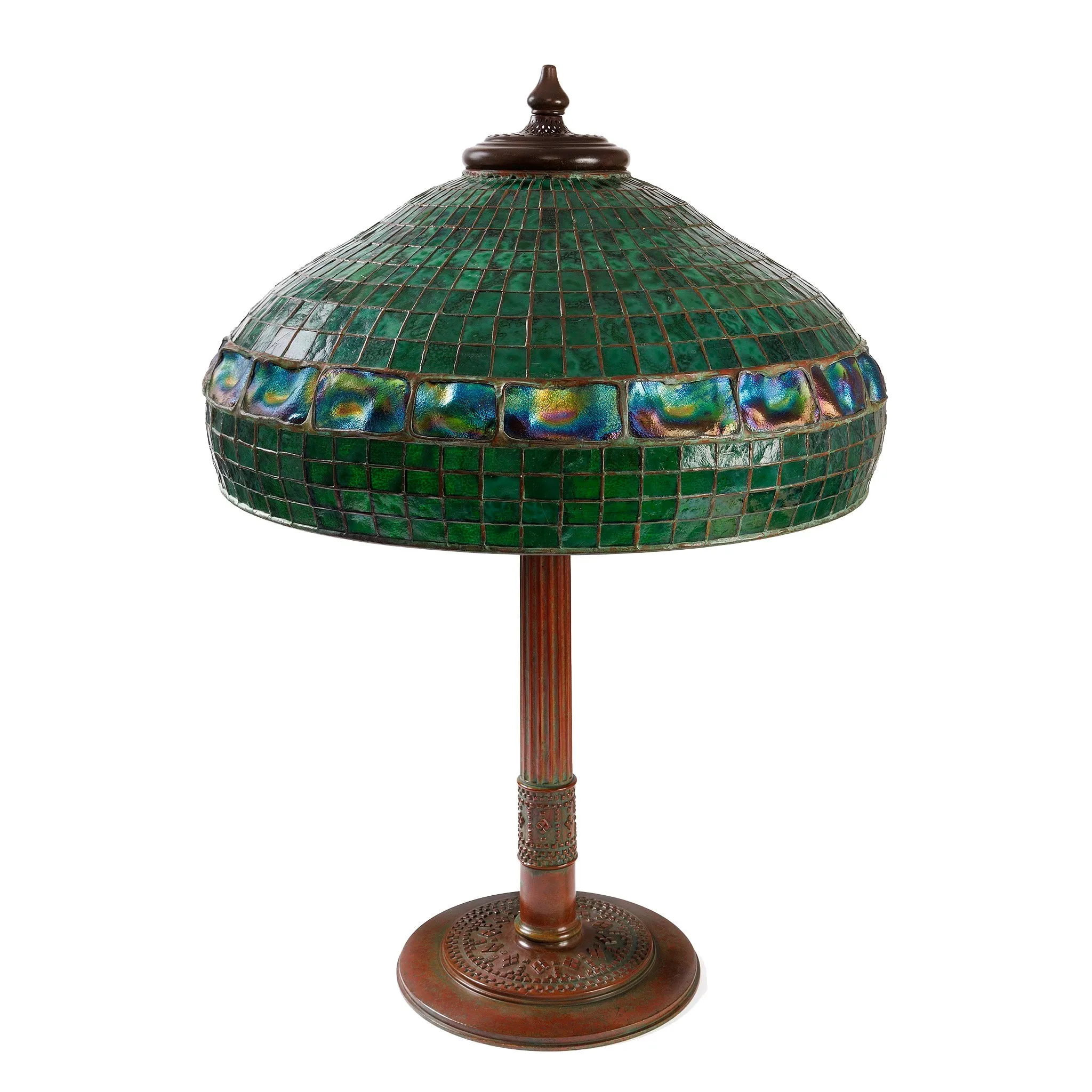 Tiffany Studios New York "Belted Turtleback" Table Lamp