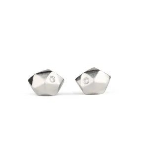 Tiny Fragment Diamond Stud Earrings