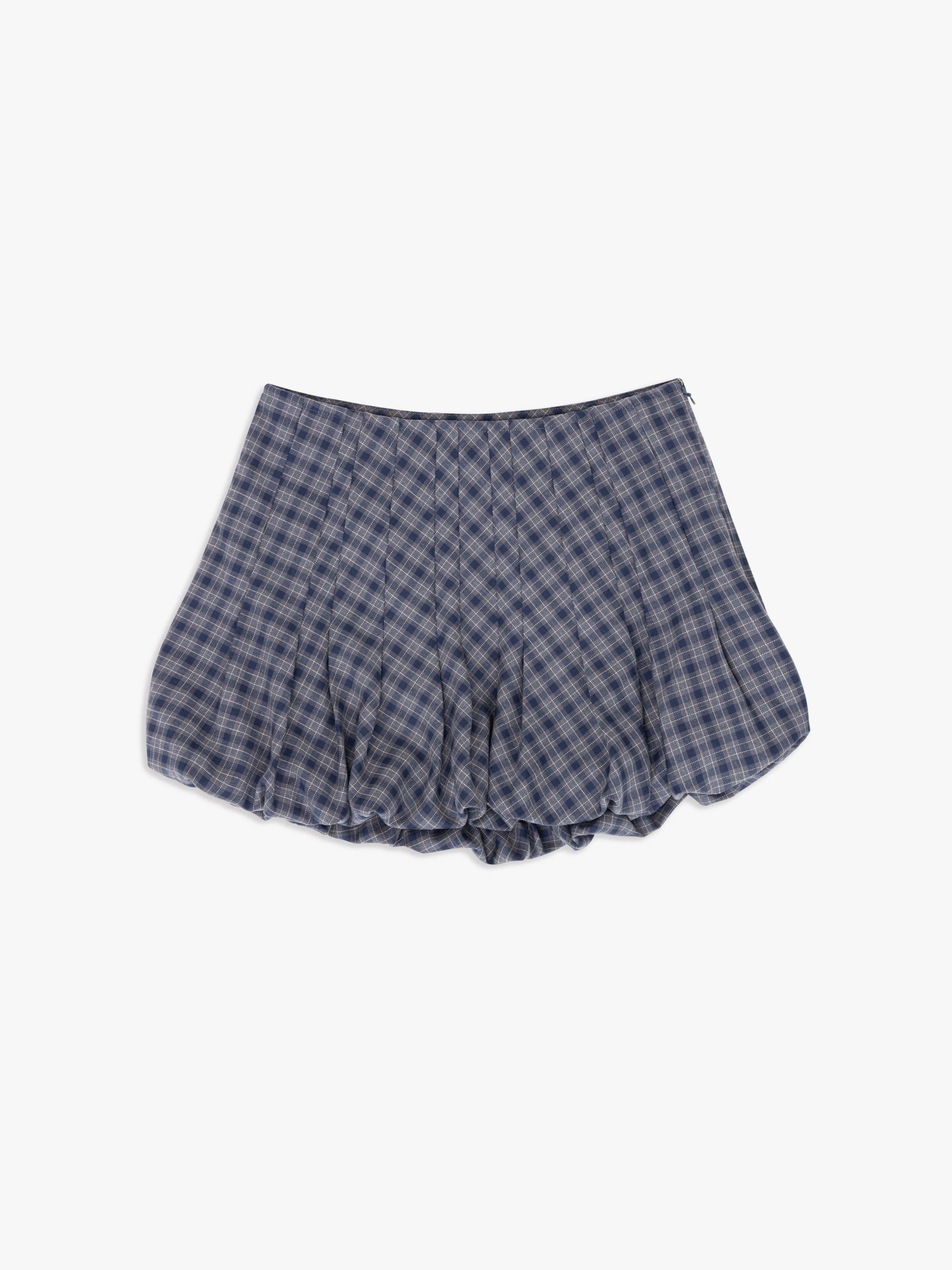 Tyler Bubble Skirt - Blue Plaid