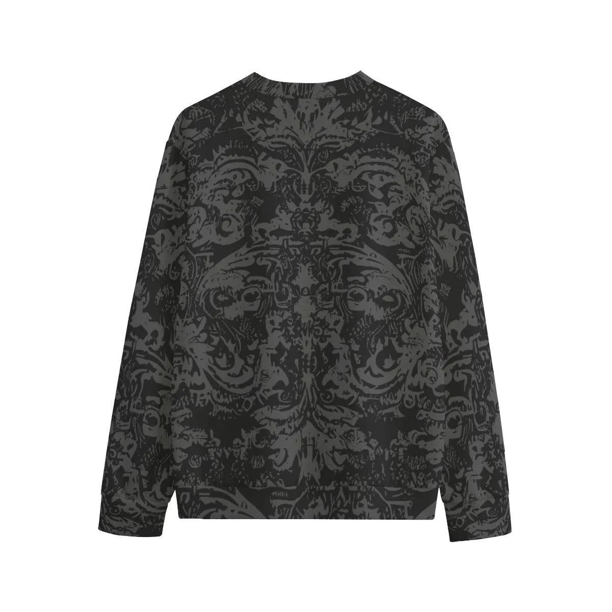 Vampire Art 100% Cotton Grunge Black Damask Unisex Sweatshirt Jumper | 310GSM Cotton