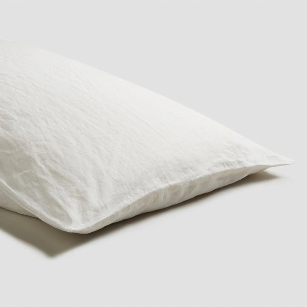 White Linen Blend Pillowcase (Pair)