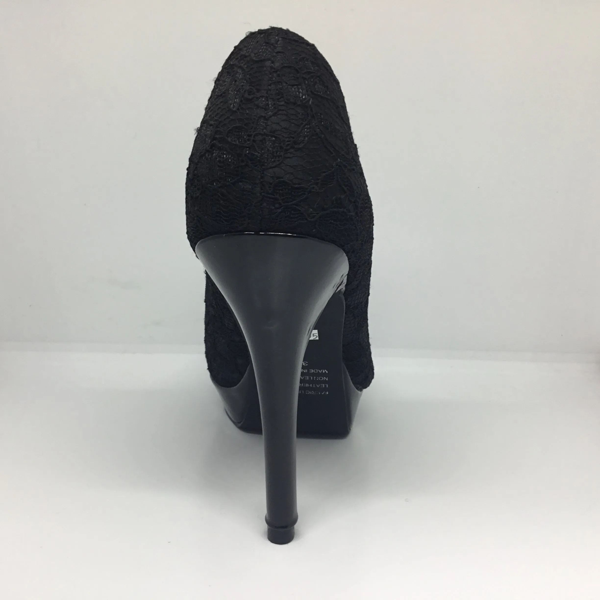 Wild Rose Miranda Black Lace Heel