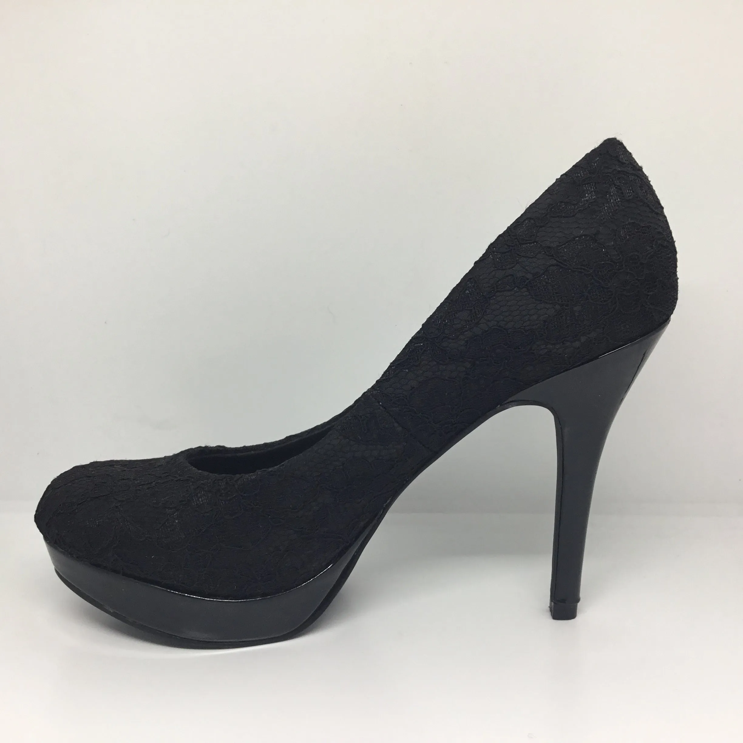 Wild Rose Miranda Black Lace Heel