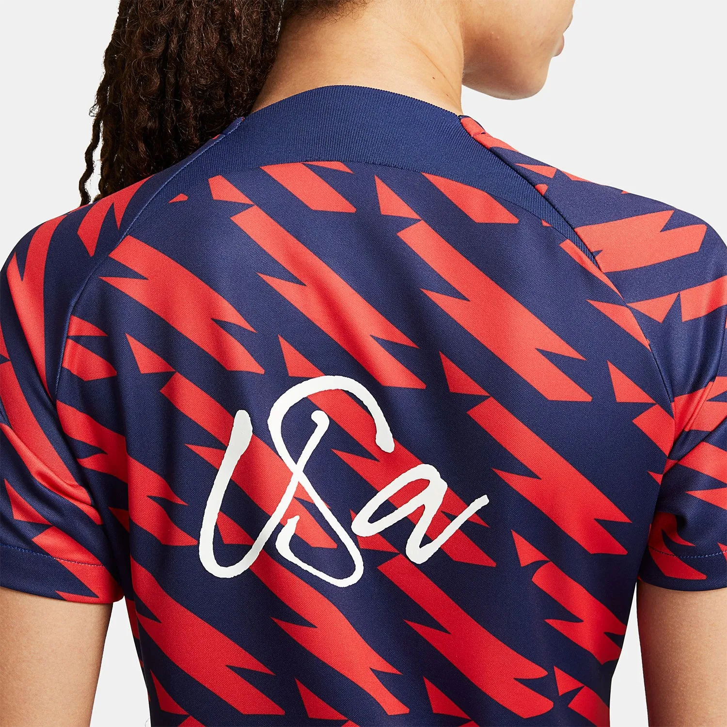 Women's Nike USMNT 2023 VW Pre-Match Red Top