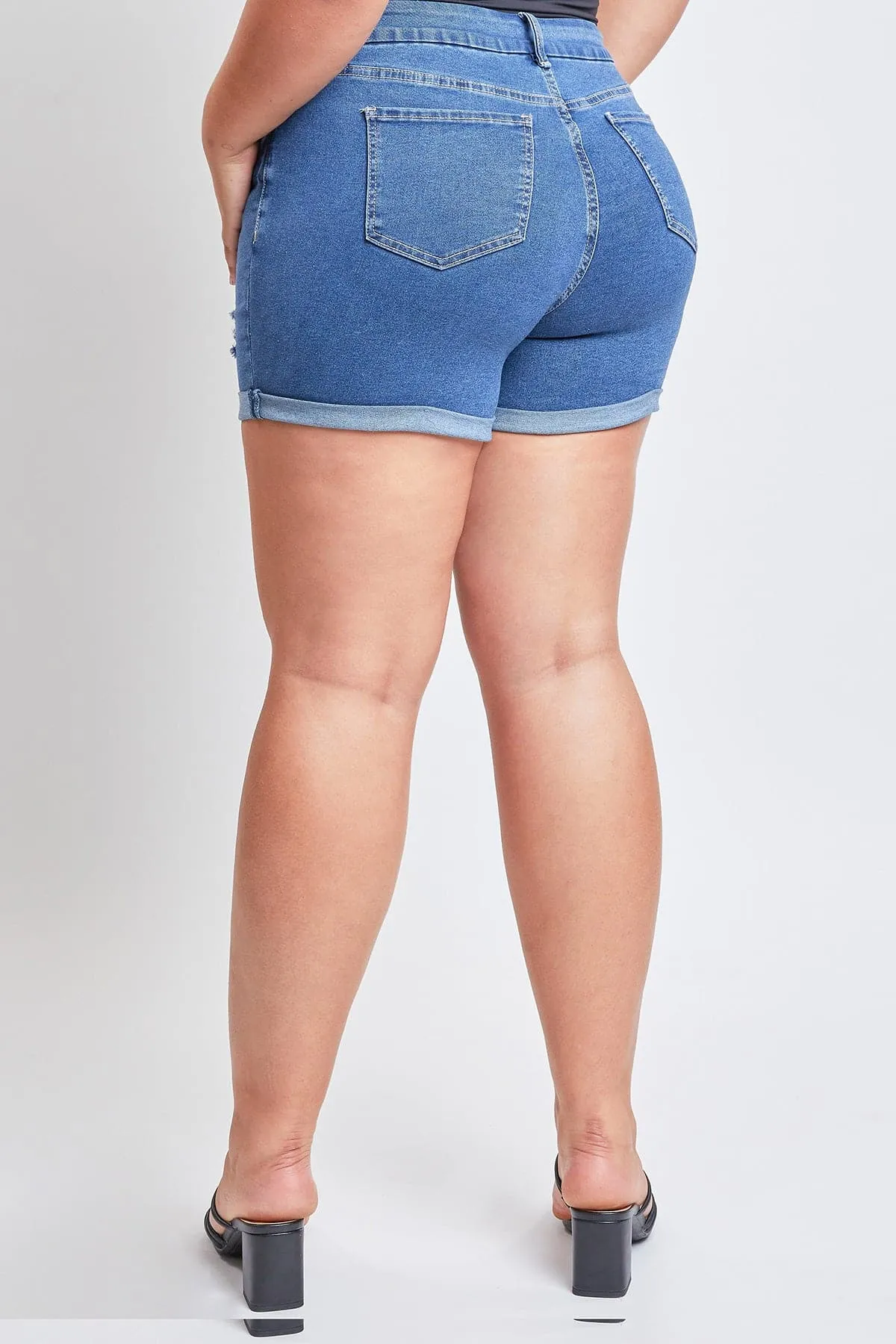 Women's Plus Curvy Fit Ultra  Cuffed Shorts