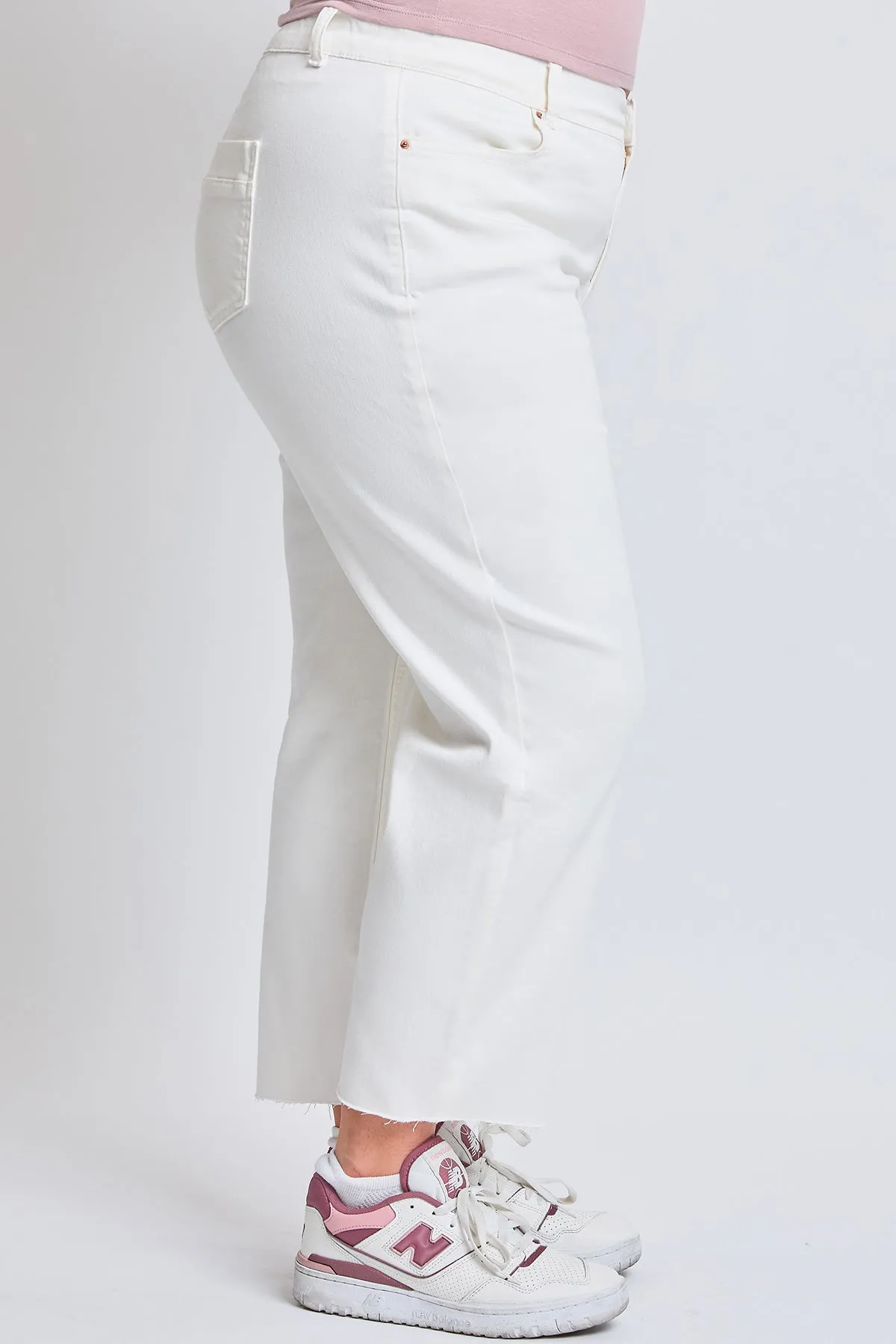 Women´s Plus High-Rise Cropped Hyperstretch Wide Leg Trouser