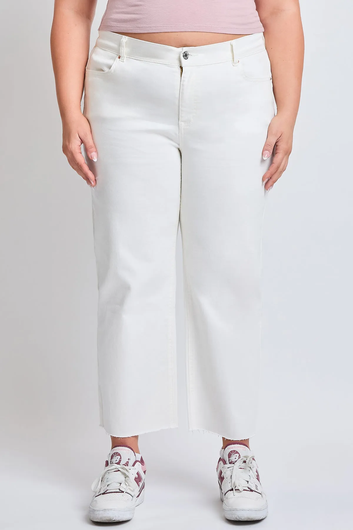 Women´s Plus High-Rise Cropped Hyperstretch Wide Leg Trouser