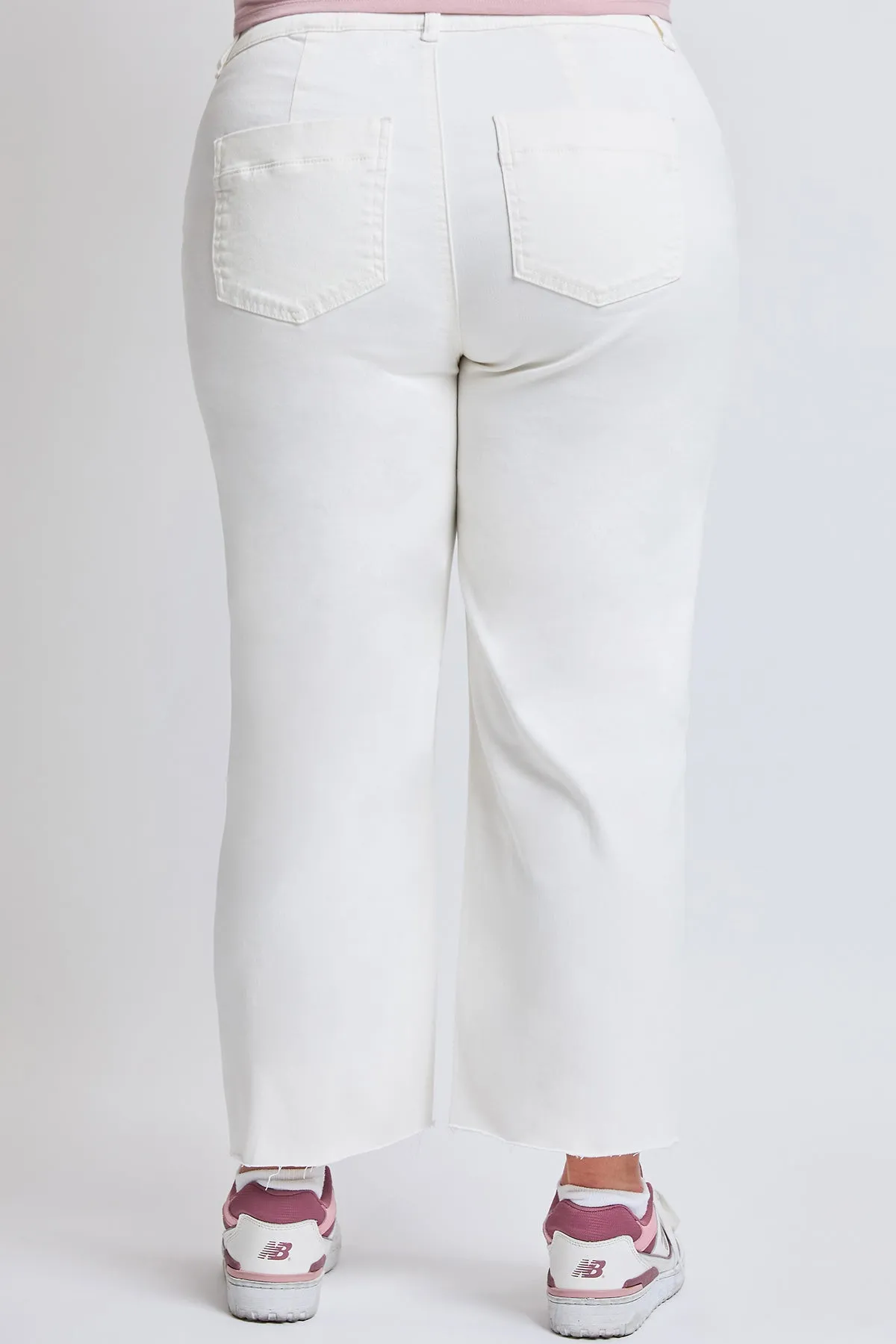 Women´s Plus High-Rise Cropped Hyperstretch Wide Leg Trouser